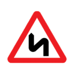 Series Of Bends (Left Then Right) Ahead Road Traffic Sign - RA2 Reflective