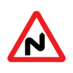 Series Of Bends (Right Then Left) Ahead Road Traffic Sign - RA2 Reflective