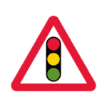 Traffic Signals Ahead Road Traffic Sign - RA2 Reflective