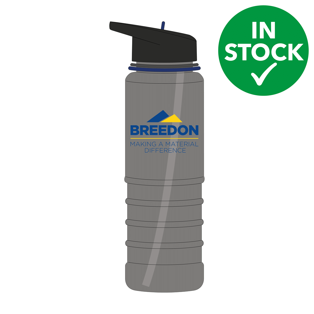 Waterbottle-copy.png Breedon Branded Tarn Smoked Water Bottle - Pack of 5 - Image 1