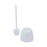 White Toilet Brush And Holder Set