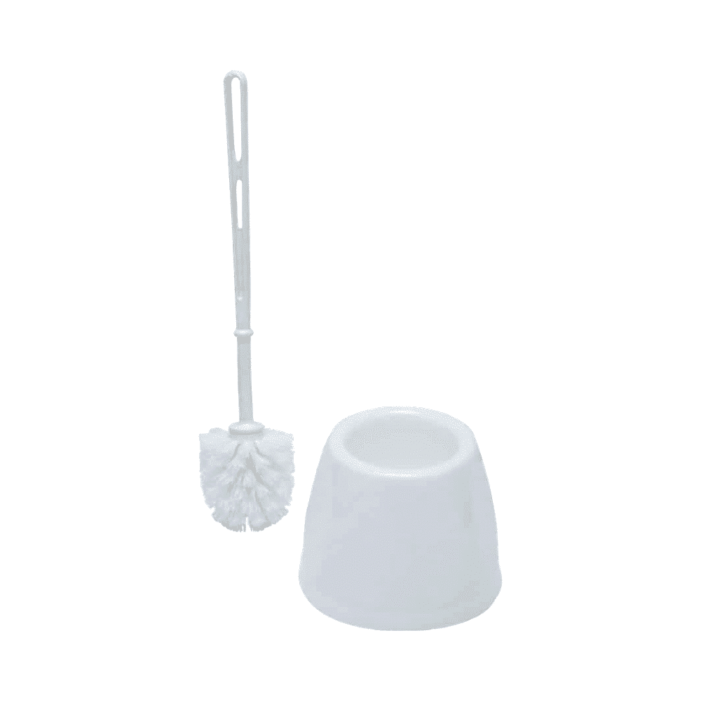ken9072650k-1.png White Toilet Brush And Holder Set - Image 1